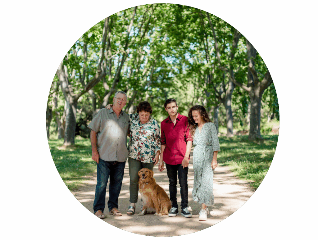 La famille Blancard, vignerons du Domaine de la Portanière.